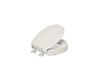 KOHLER KOHLER K-25876 Hyten Elevated Quiet-Close round-front toilet seat