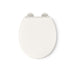 KOHLER KOHLER K-25876 Hyten Elevated Quiet-Close round-front toilet seat