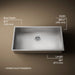 KOHLER K-25939 Vault 32" undermount single-bowl kitchen sink