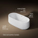 KOHLER K-25984 Ceric 60" x 29" Freestanding Bath