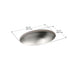 KOHLER K-2602-SU Rhythm 23-1/4" oval undermount bathroom sink, no overflow
