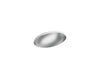 KOHLER K-2602-SU Rhythm 23-1/4" oval undermount bathroom sink, no overflow