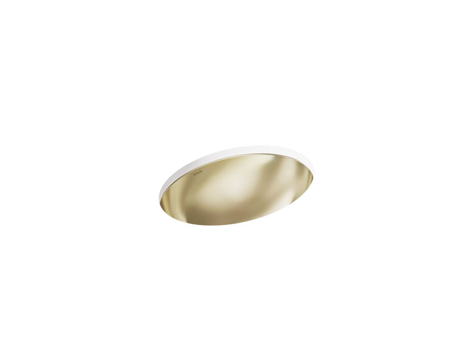 KOHLER K-2602 Rhythm 23-1/4" oval undermount bathroom sink, no overflow