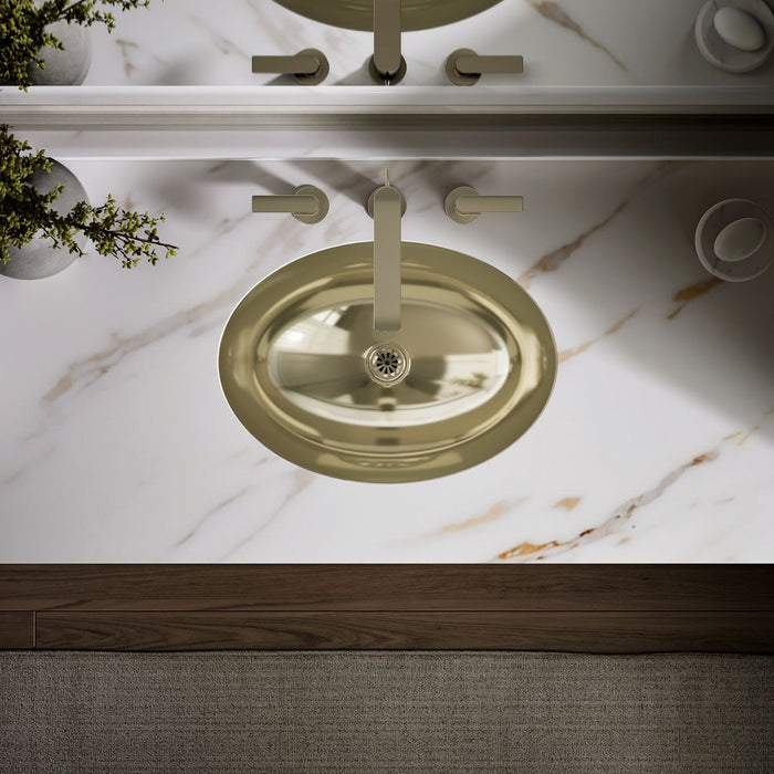 KOHLER Rhythm 23-1/4" oval undermount bathroom sink, no overflow