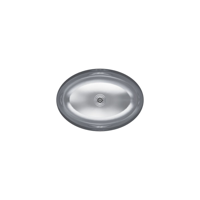 KOHLER K-2603-MU Rhythm 23-1/4" oval drop-in bathroom sink, no overflow
