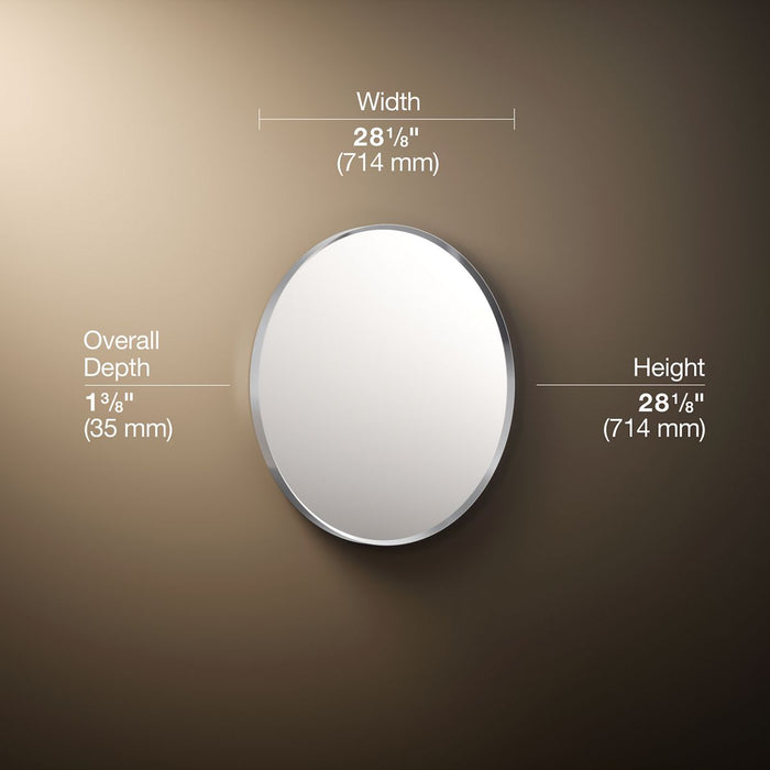 3/4 view of product with dimensions