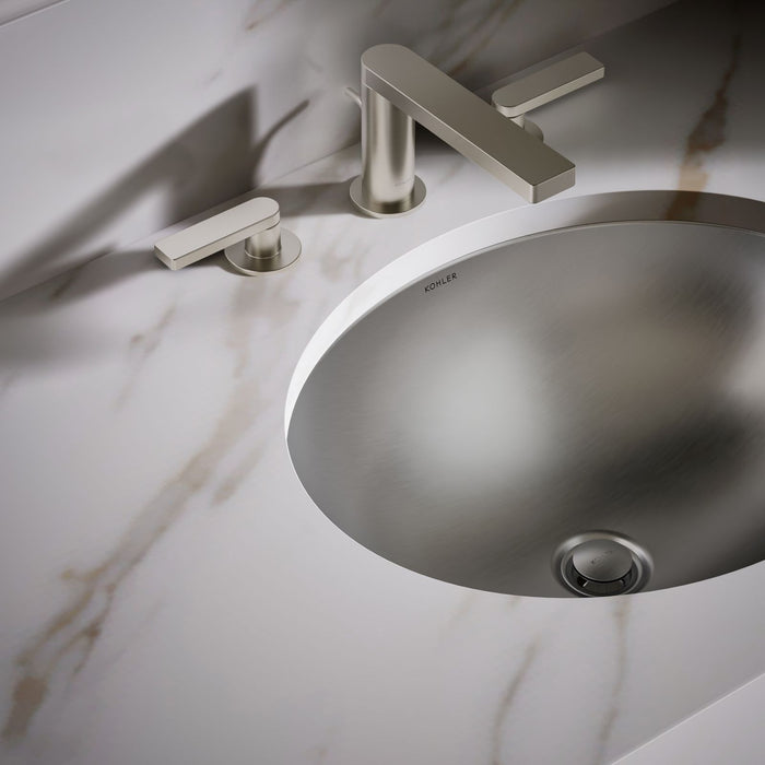 KOHLER K-2608-MU Bachata 20" oval drop-in/undermount bathroom sink, no overflow
