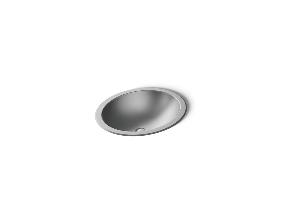 KOHLER K-2608-MU Bachata 20" oval drop-in/undermount bathroom sink, no overflow