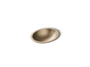 Kohler Bachata 20" oval drop-in/undermount bathroom sink, no overflow