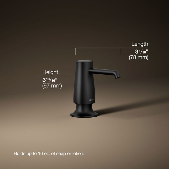 3/4 view of product with dimensions