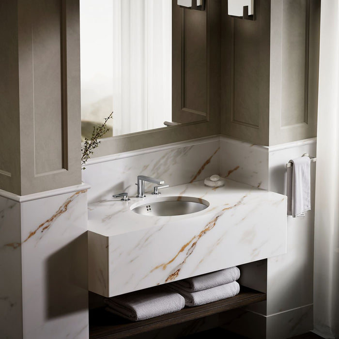 Kohler Bachata 20" oval drop-in/undermount bathroom sink