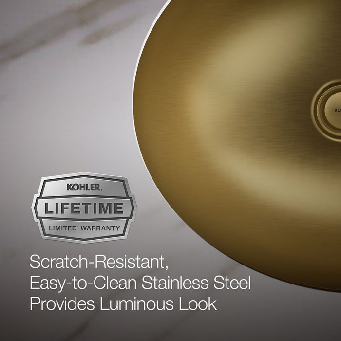 Kohler Bachata 20" oval drop-in/undermount bathroom sink