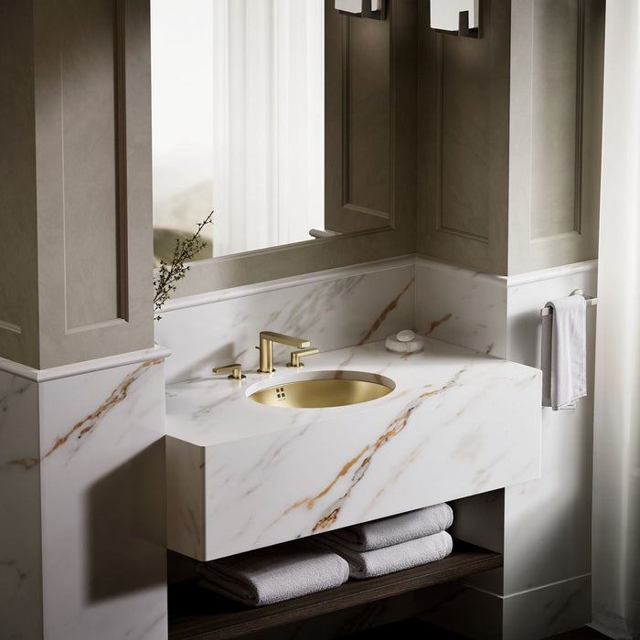 Kohler Bachata 20" oval drop-in/undermount bathroom sink