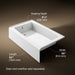 KOHLER K-26107-LA Entity 60" x 36" alcove bath with left drain
