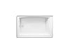 KOHLER K-26107-LA Entity 60" x 36" alcove bath with left drain