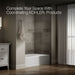 Kohler Entity 60" x 36" alcove bath with left drain