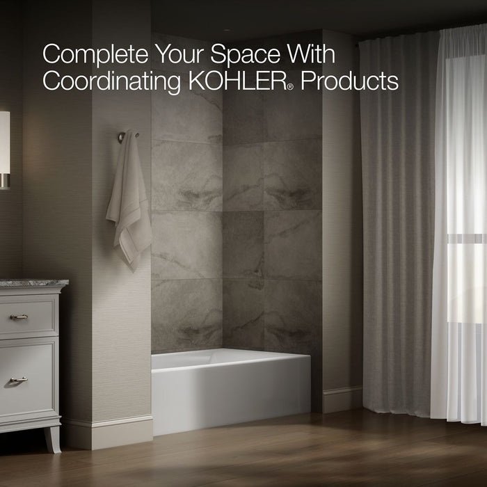 KOHLER KOHLER K-26108-LA Entity 60" x 32" alcove bath with left drain