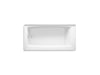 KOHLER K-26109-LA Entity 60" x 30" alcove bath, left drain