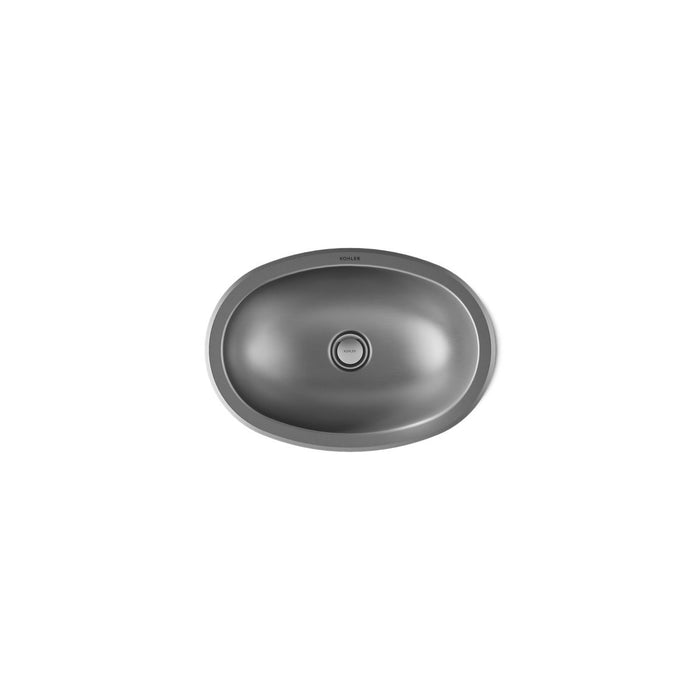 Kohler Bolero 16-3/4" oval drop-in/undermount bathroom sink, no overflow