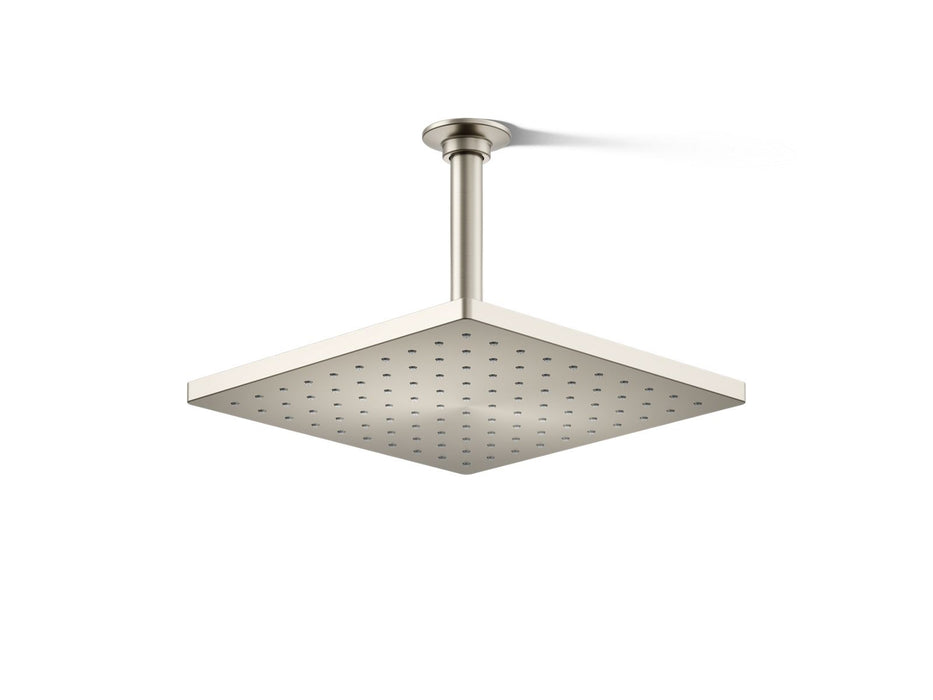 KOHLER K-26149 Honesty 10" single-function rainhead, 2.5 gpm, vibrant brushed nickel