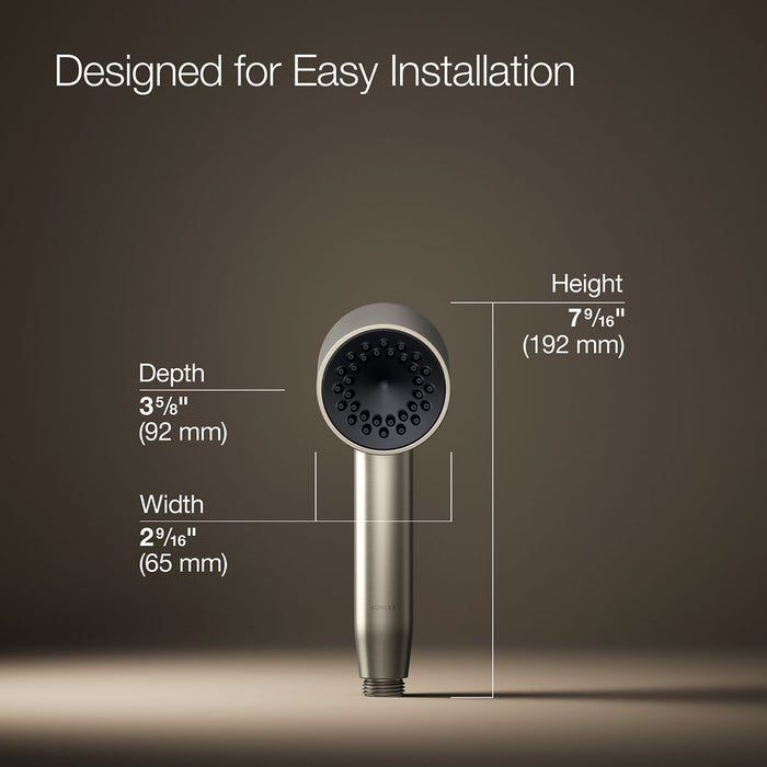 KOHLER K-26286-G Statement Iconic single-function handshower, 1.75 gpm