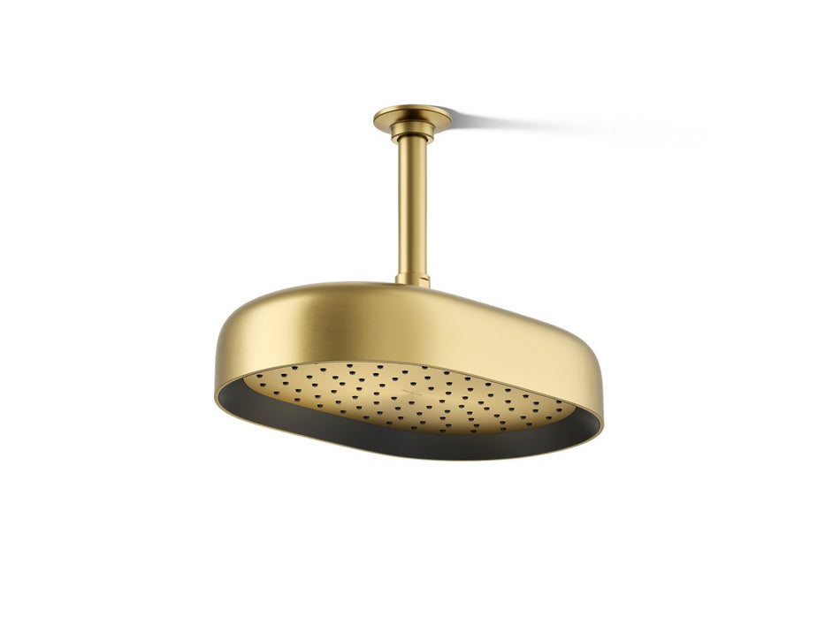 KOHLER K-26293 Statement Oblong 12" single-function rainhead, 2.5 gpm