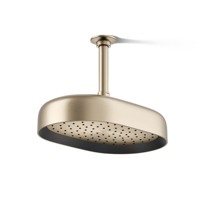 KOHLER K-26293-G Statement Oblong 12" single-function rainhead, 1.75 gpm