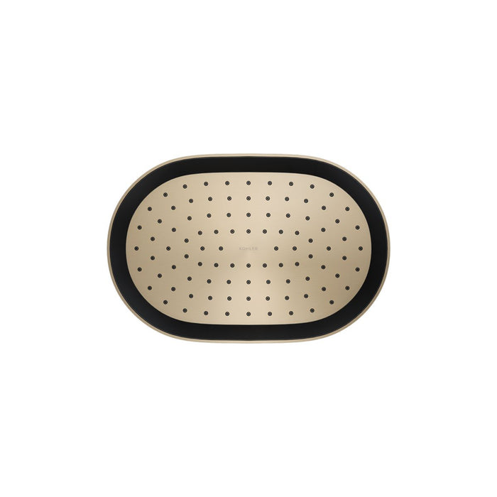 KOHLER K-26293-G Statement Oblong 12" single-function rainhead, 1.75 gpm
