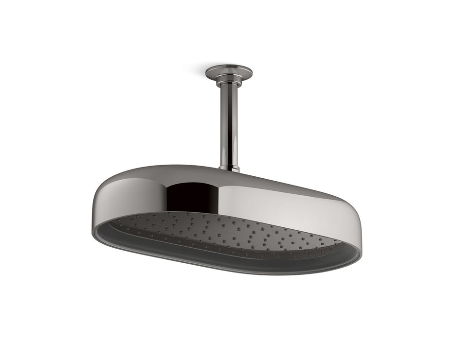 KOHLER K-26294 Statement Oblong 14" single-function rainhead, 2.5 gpm
