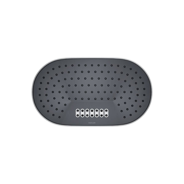 KOHLER K-26295 Statement Oblong 14" two-function rainhead, 2.5 gpm