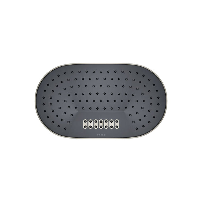 Kohler Statement Oblong 14" two-function rainhead, 2.5 gpm