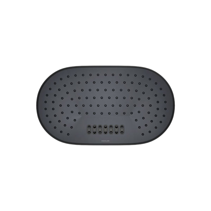 KOHLER K-26295-G Statement Oblong 14" two-function rainhead, 1.75 gpm