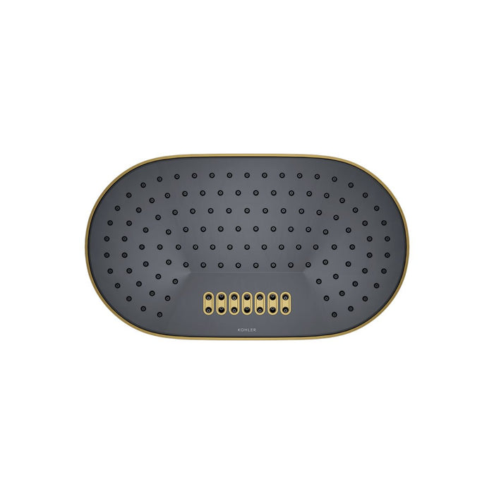 Kohler Statement Oblong 14" two-function rainhead, 1.75 gpm