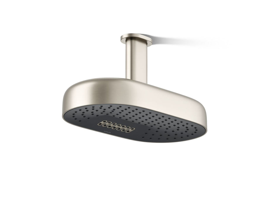 KOHLER K-26295-G Statement Oblong 14" two-function rainhead, 1.75 gpm