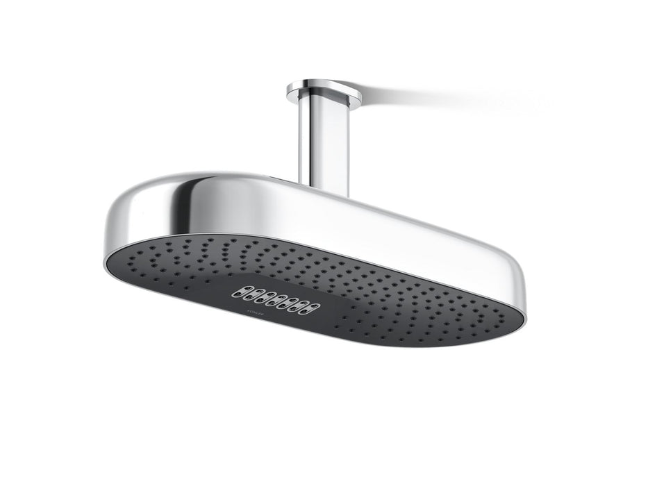 KOHLER K-26297 Statement Oblong 18" two-function rainhead, 2.5 gpm