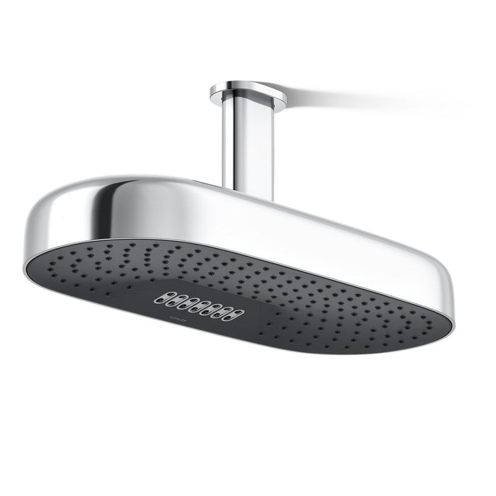 KOHLER K-26297 Statement Oblong 18" two-function rainhead, 2.5 gpm