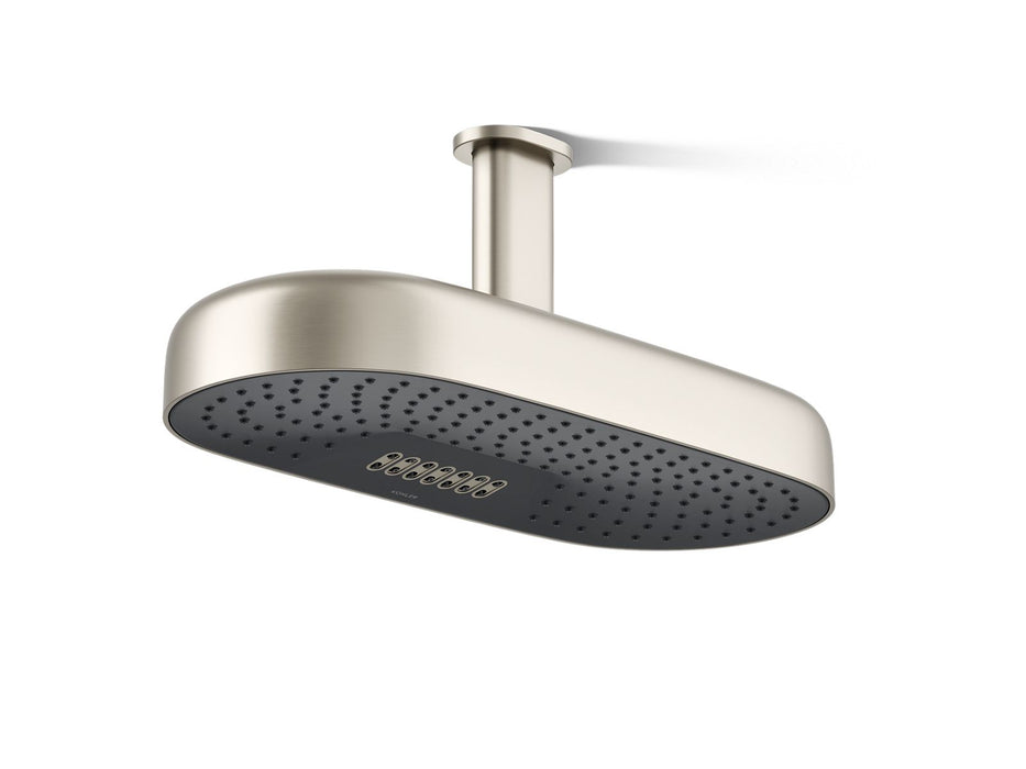 KOHLER K-26297 Statement Oblong 18" two-function rainhead, 2.5 gpm