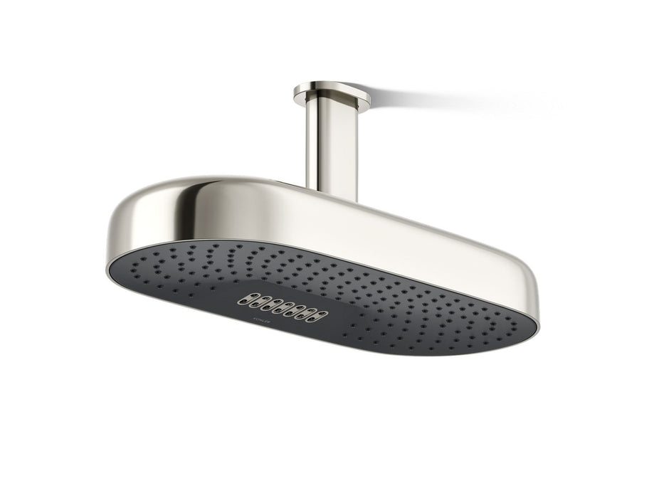 KOHLER K-26297 Statement Oblong 18" two-function rainhead, 2.5 gpm
