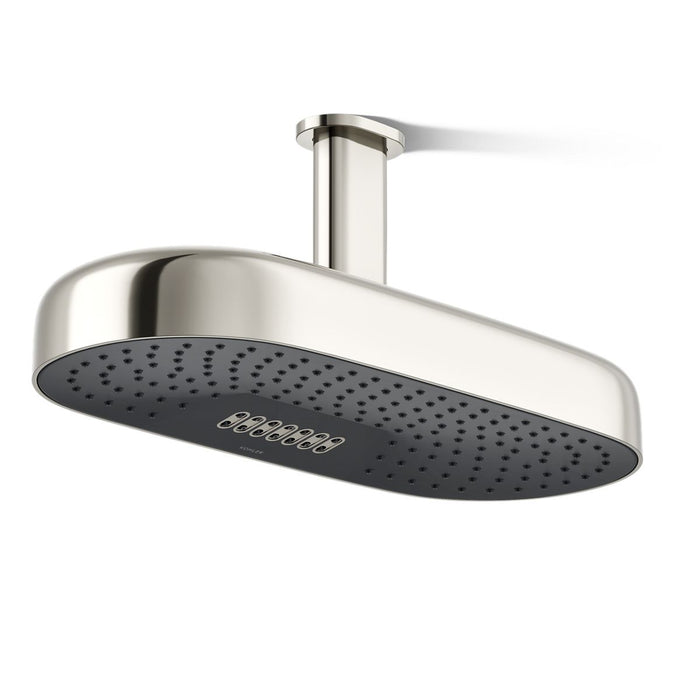 KOHLER K-26297 Statement Oblong 18" two-function rainhead, 2.5 gpm