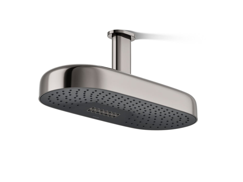 KOHLER K-26297 Statement Oblong 18" two-function rainhead, 2.5 gpm