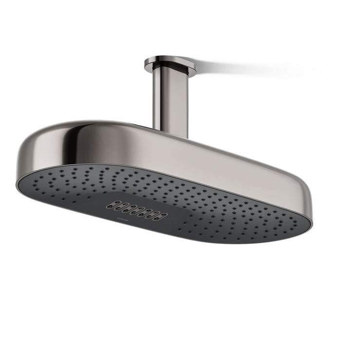 KOHLER K-26297 Statement Oblong 18" two-function rainhead, 2.5 gpm