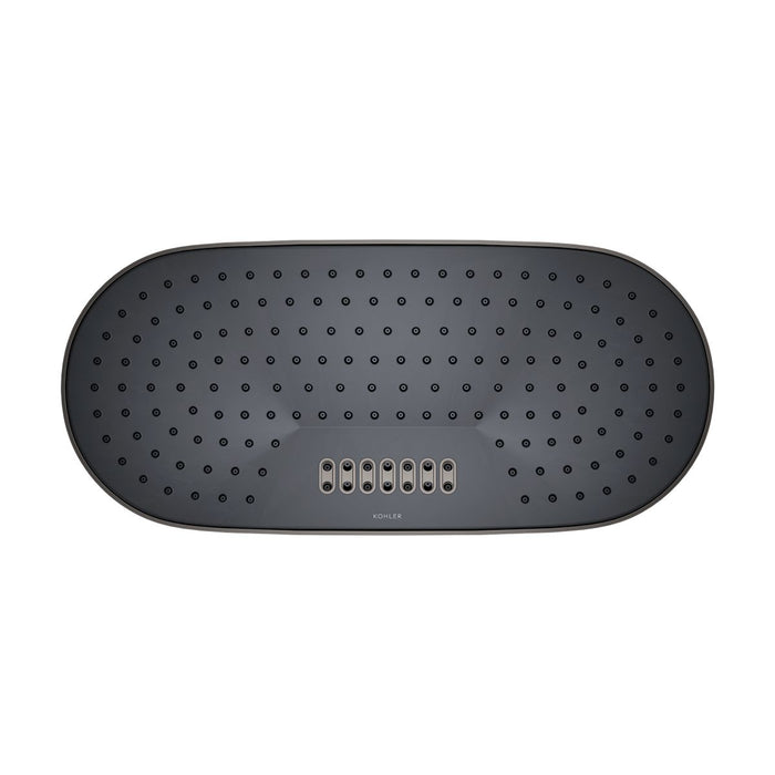 KOHLER K-26297 Statement Oblong 18" two-function rainhead, 2.5 gpm