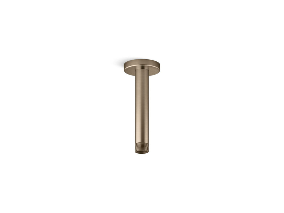 KOHLER KOHLER K-26320 Statement 6" ceiling-mount single-function rainhead arm and flange