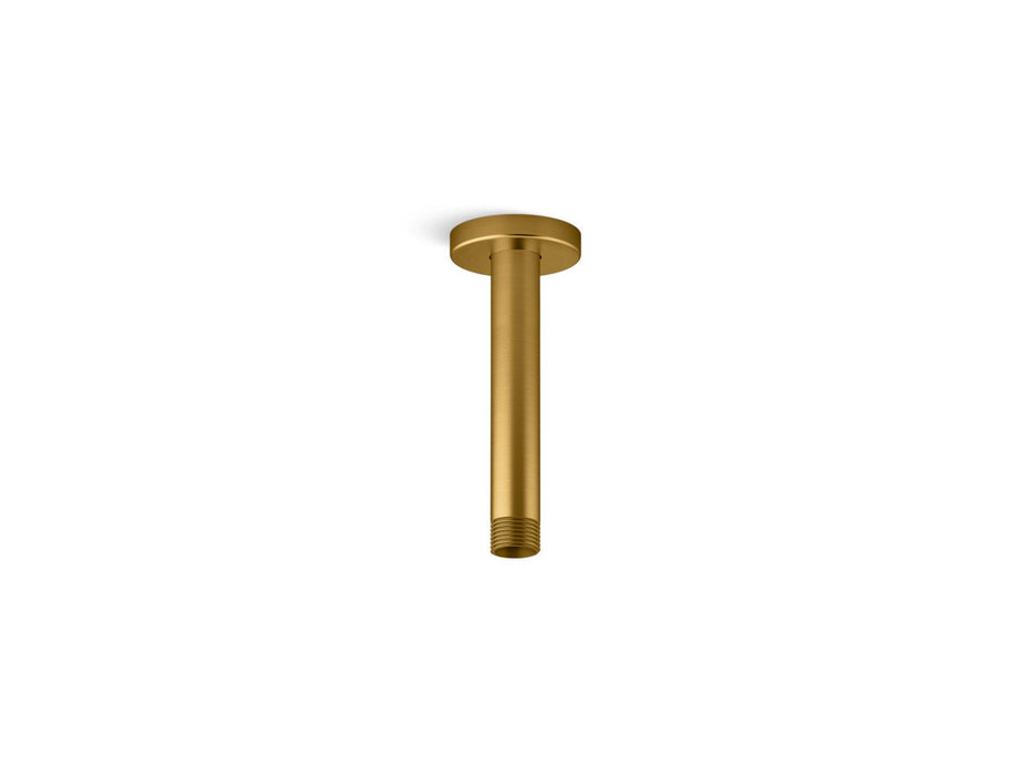 KOHLER KOHLER K-26320 Statement 6" ceiling-mount single-function rainhead arm and flange