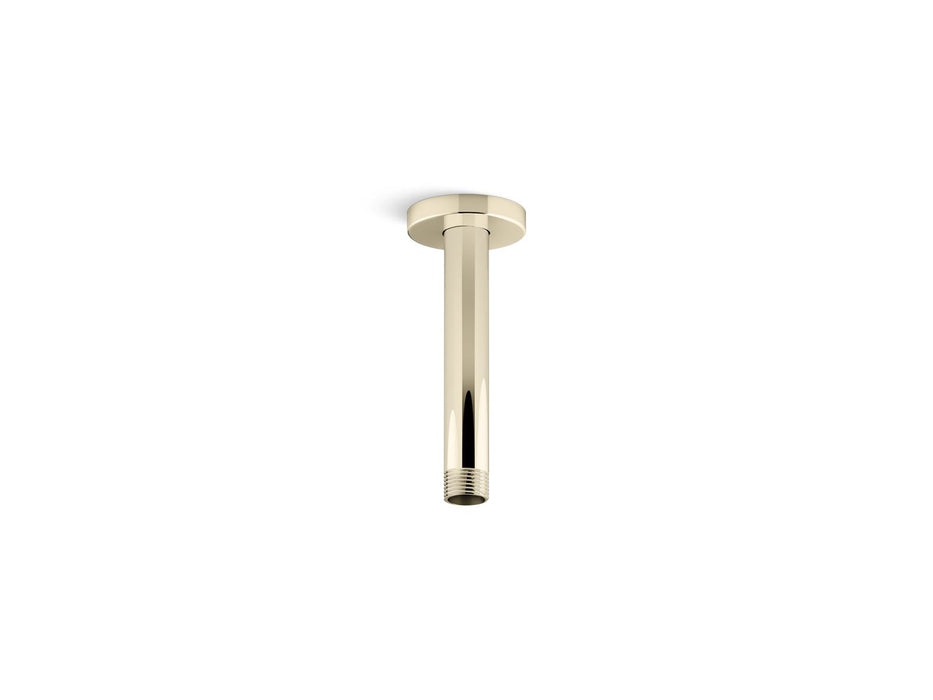 KOHLER KOHLER K-26320 Statement 6" ceiling-mount single-function rainhead arm and flange