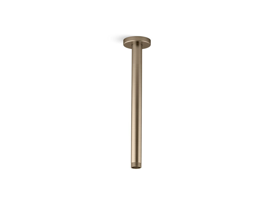 Kohler Statement 12" ceiling-mount single-function rainhead arm and flange