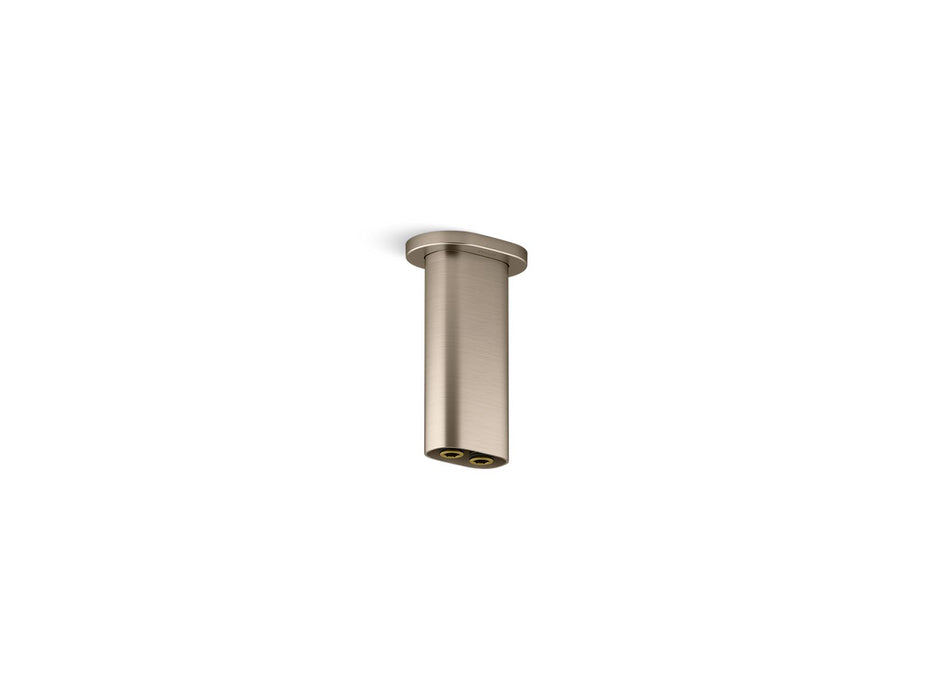 Kohler Statement 5" ceiling-mount two-function rainhead arm and flange