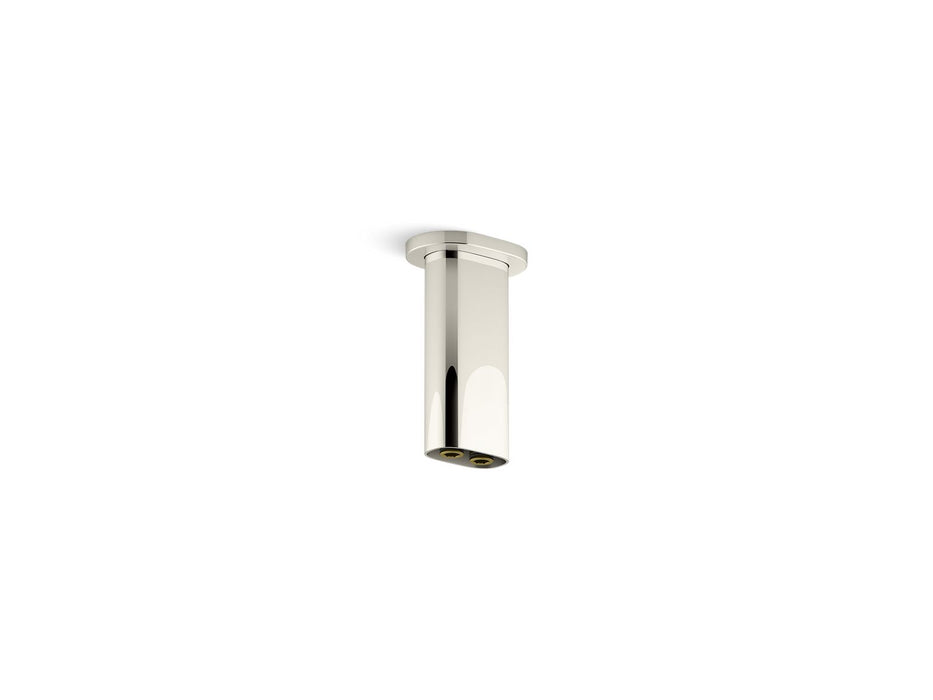 Kohler Statement 5" ceiling-mount two-function rainhead arm and flange