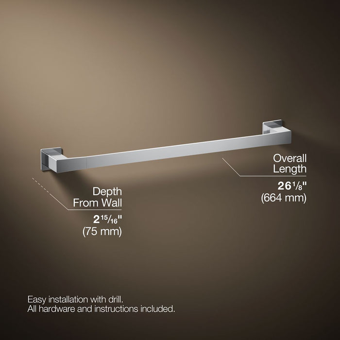 KOHLER Honesty 24" towel bar