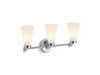 Kohler Simplice Three-light sconce